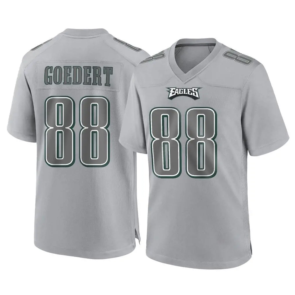 P.Eagles #88 Dallas Goedert Player Gray Atmosphere Fashion Home Game ROCER Stitched Jerseys