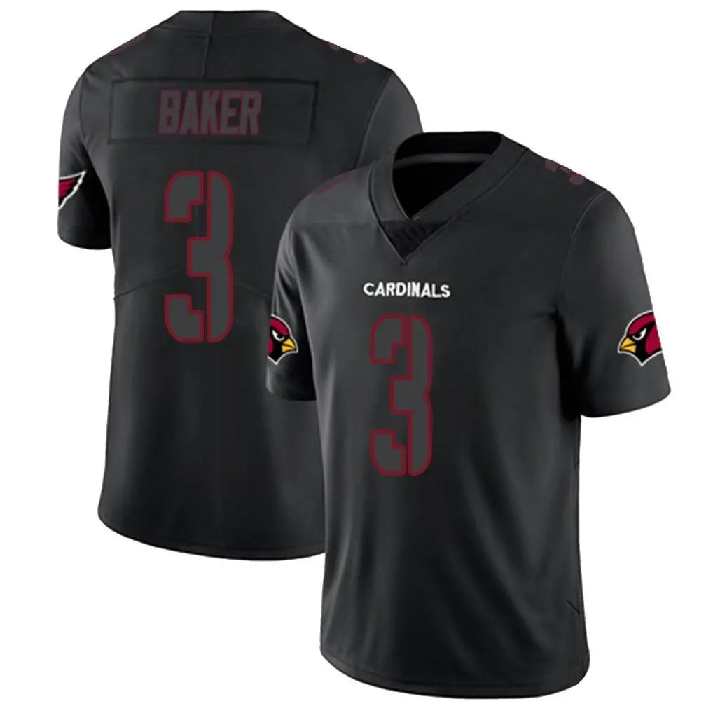 A.Cardinals #3 Budda Baker Player Black Impact Limited Home Game ROCER Stitched Jerseys