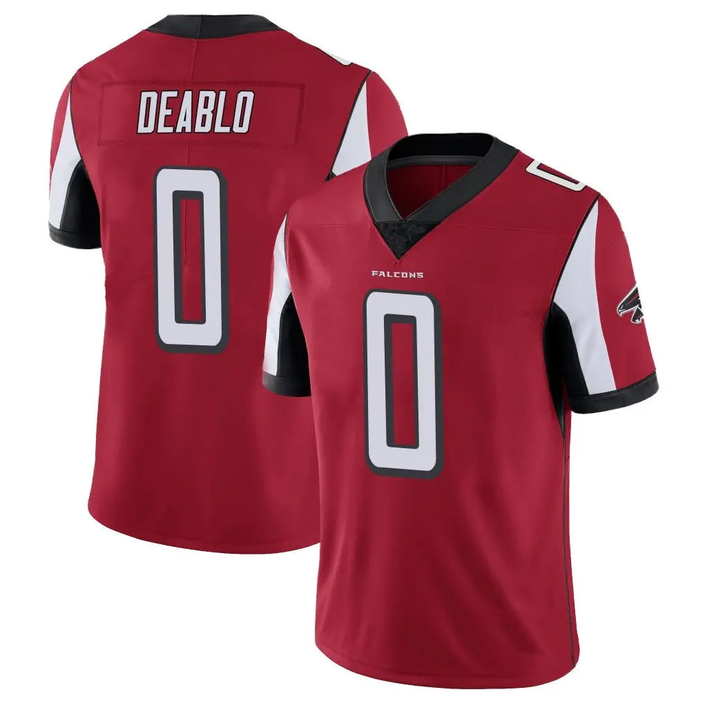 A.Falcons #0 Divine Deablo Player Red Color Vapor Untouchable Limited Home Game ROCER Stitched Jerseys