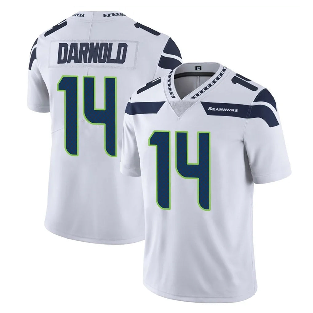 S.Seahawks #14 Sam Darnold Player White Limited Vapor Untouchable Home Game ROCER Stitched Jerseys