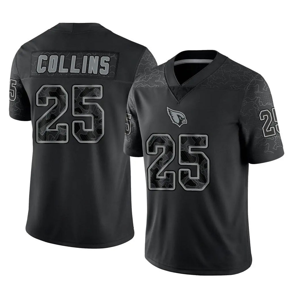 A.Cardinals #25 Zaven Collins Player Black RFLCTV Limited Home Game ROCER Stitched Jerseys