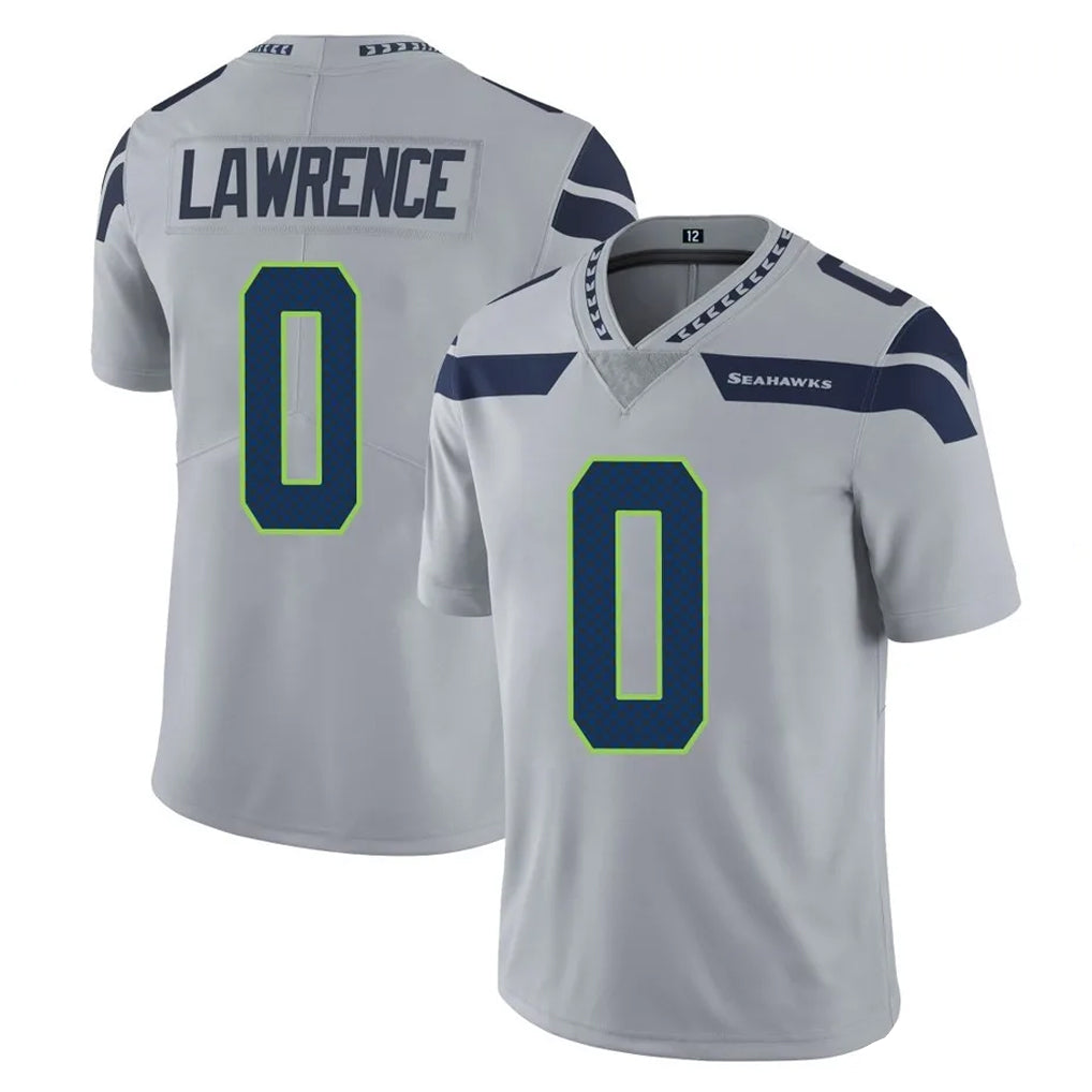 S.Seahawks #0 DeMarcus Lawrence Player Gray Limited Vapor Untouchable Home Game ROCER Stitched Jerseys