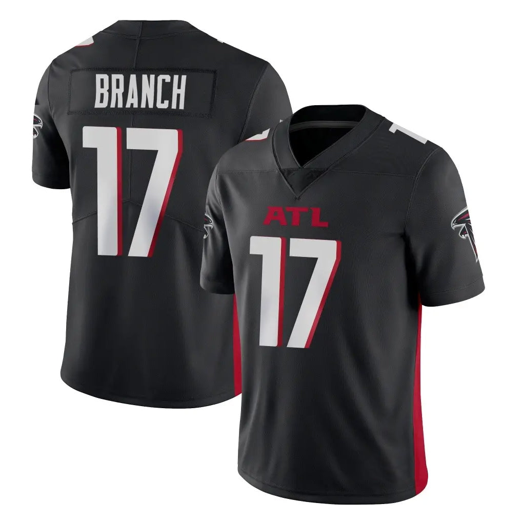 A.Falcons #17 Zachariah Branch Player Black Vapor Untouchable Limited Home Game ROCER Stitched Jerseys
