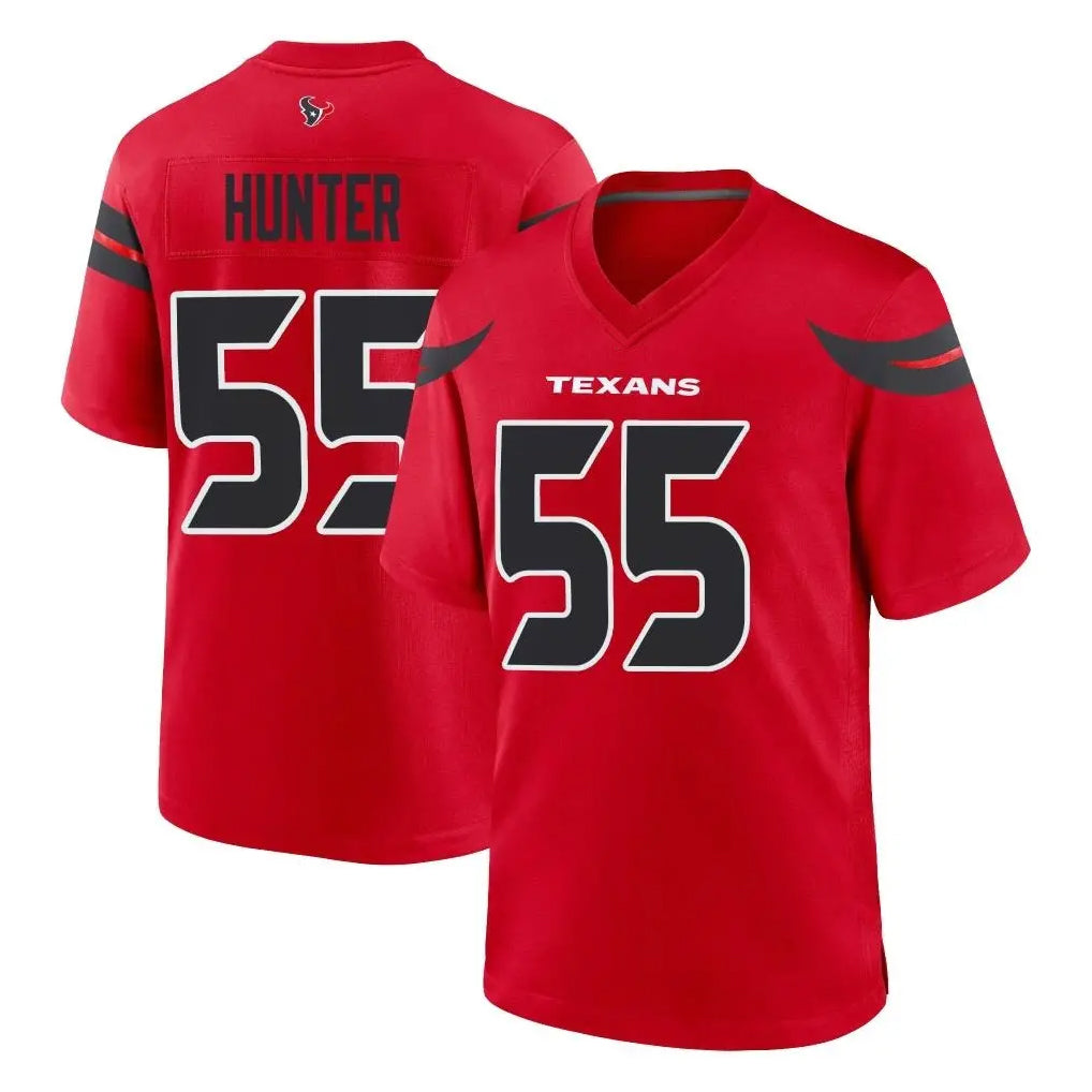 H.Texans #55 Danielle Hunter Player Red Alternate Home Game ROCER Stitched Jerseys