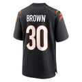 C.Bengals #30 Chase Brown Player Black Home Game ROCER Stitched Jerseys
