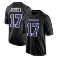 D.Cowboys #17 Brandon Aubrey Player Carbon Black Fashion Home Game ROCER Stitched Jerseys
