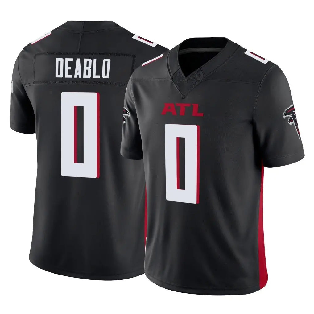 A.Falcons #0 Divine Deablo Player Black Vapor F.U.S.E. Limited Home Game ROCER Stitched Jerseys