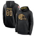 C.Browns #80 Jamari Thrash Player Black Salute to Service Pullover Hoodies Limited ROCER Stitched Jerseys