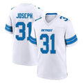 D.Lions #31 Kerby Joseph Player White Alternate Home Game ROCER Stitched Jerseys