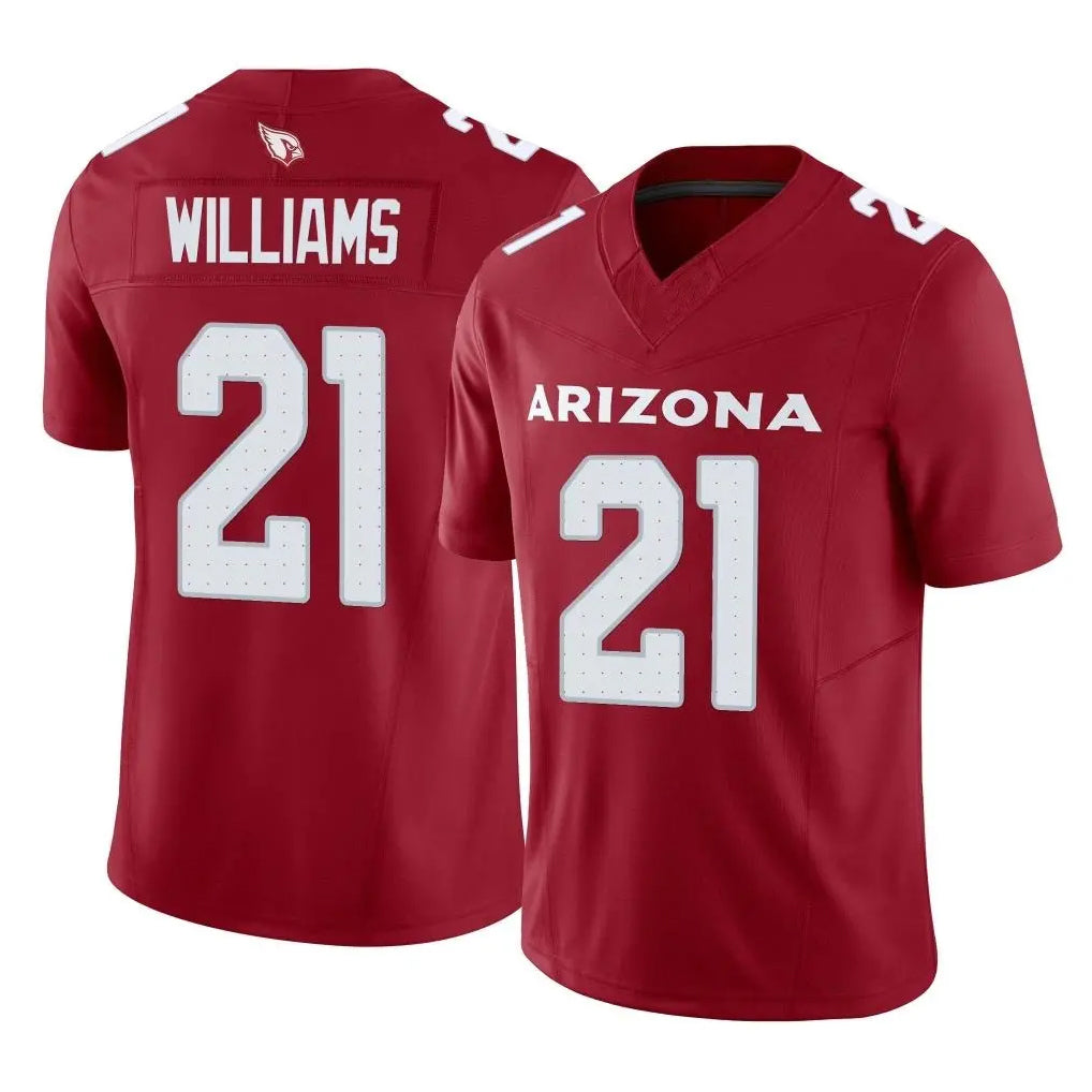 A.Cardinals #21 Garrett Williams Player Cardinal Vapor F.U.S.E. Limited Home Game ROCER Stitched Jerseys