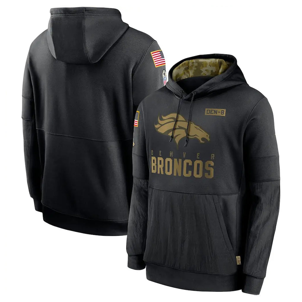 D.Broncos ## Broncos Blank Player Black Salute to Service Pullover Hoodies Limited ROCER Stitched Jerseys
