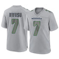 S.Seahawks #7 Uchenna Nwosu Player Gray Atmosphere Fashion Home Game ROCER Stitched Jerseys