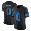 D.Lions #0 Jahmyr Gibbs Player Black Alternate Vapor F.U.S.E. Limited Home Game ROCER Stitched Jerseys