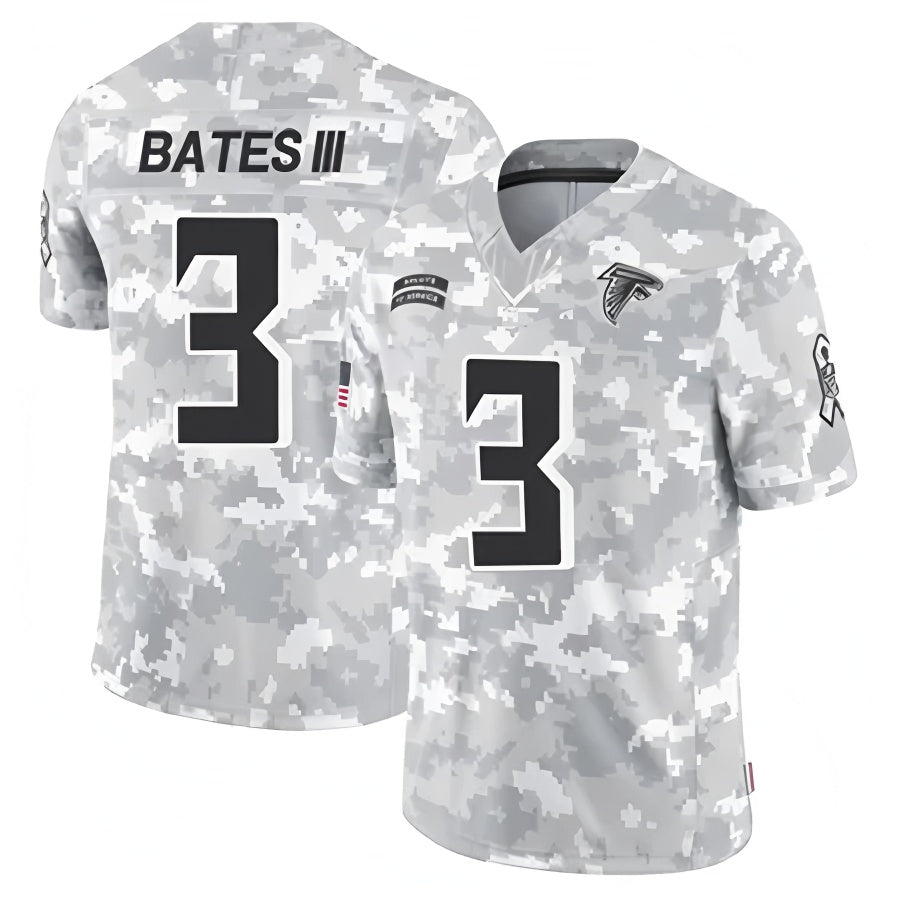 A.Falcons #3 Jessie Bates III Player Camo Salute to Service Limited ROCER Stitched Jerseys