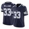 D.Cowboys #33 Javonte Williams Player Navy Limited Vapor F.U.S.E. Home Game ROCER Stitched Jerseys