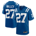 IN.Colts #27 Justin Walley Player Royal Home Game ROCER Stitched Jerseys