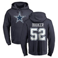 D.Cowboys #52 Tyler Booker Player Navy Pullover Hoodies Limited ROCER Stitched Jerseys