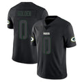 GB.Packers #0 Matthew Golden Player Black Impact Limited Home Game ROCER Stitched Jerseys