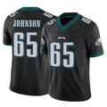P.Eagles #65 Lane Johnson Player Black Limited Vapor F.U.S.E. Home Game ROCER Stitched Jerseys