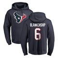 H.Texans #6 Reed Blankenship Player Navy Pro Line Pullover Hoodie Limited Game ROCER Stitched Jerseys