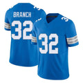 D.Lions #32 Brian Branch Player Blue Limited Vapor F.U.S.E. Alternate Home Game ROCER Stitched Jerseys