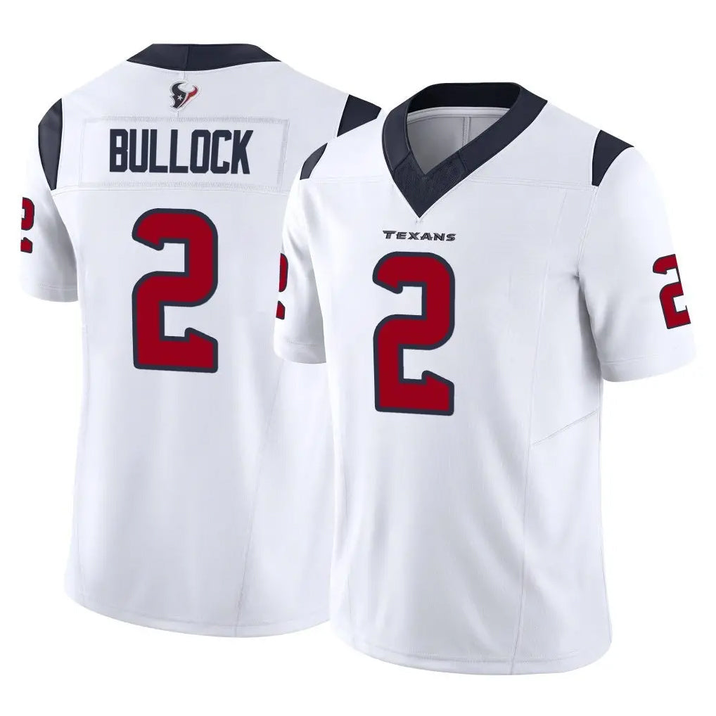 H.Texans #2 Calen Bullock Player White Limited Vapor F.U.S.E. Home Game ROCER Stitched Jerseys