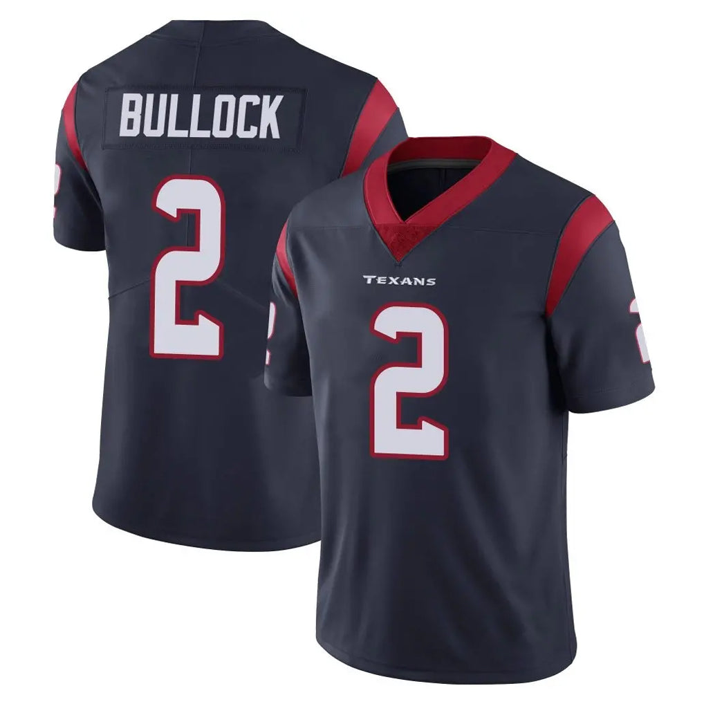 H.Texans #2 Calen Bullock Player Navy Limited Vapor Untouchable Home Game ROCER Stitched Jerseys