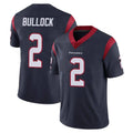 H.Texans #2 Calen Bullock Player Navy Limited Vapor Untouchable Home Game ROCER Stitched Jerseys