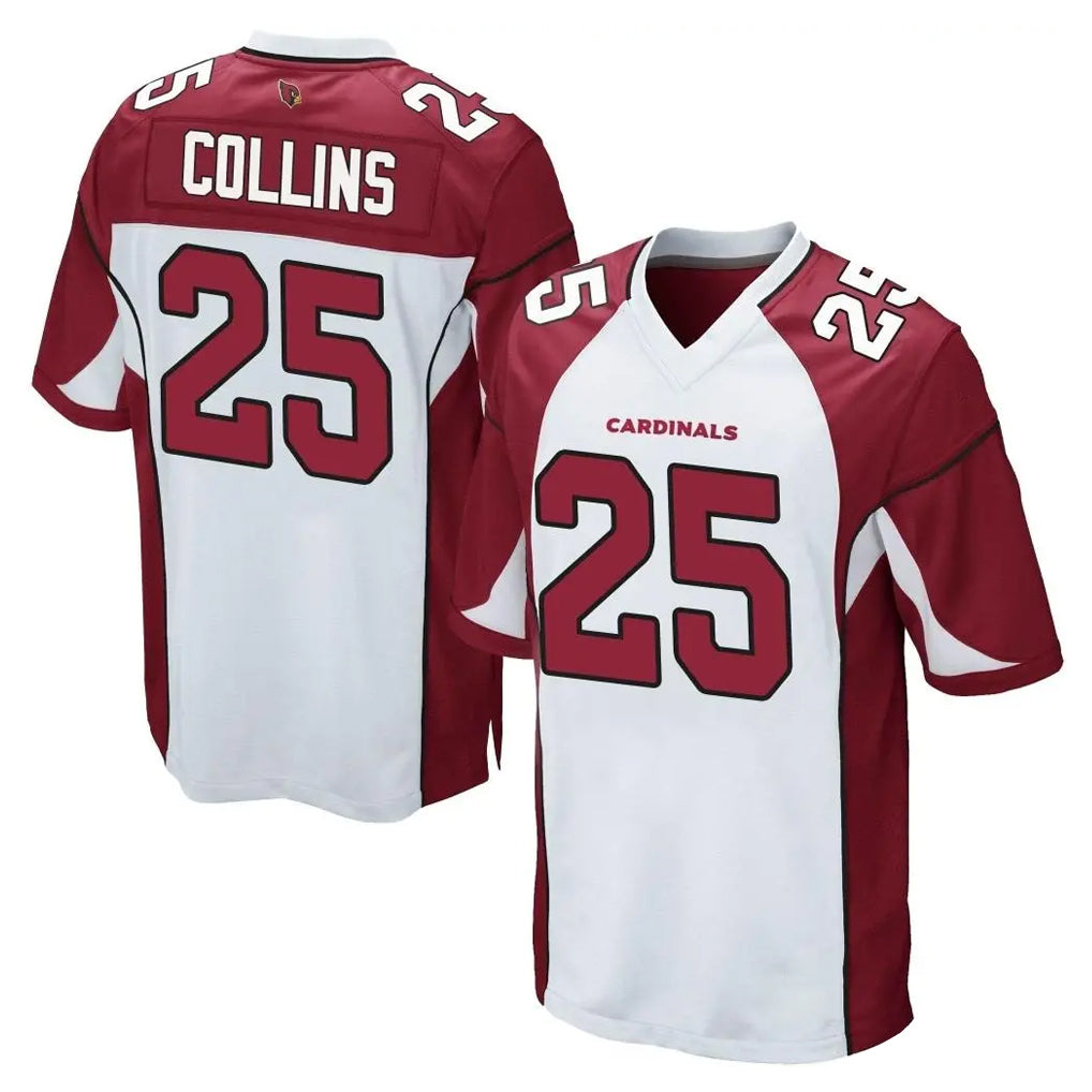 A.Cardinals #25 Zaven Collins Player White Cardinal Home Game ROCER Stitched Jerseys