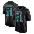 P.Eagles #51 Cam Jurgens Player Carbon Black Fashion Home Game ROCER Stitched Jerseys