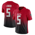 A.Falcons #5 Drake London Player Red Vapor Untouchable Limited Home Game ROCER Stitched Jerseys