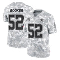 D.Cowboys #52 Tyler Booker Player Arctic Camo Salute to Service Limited Home Game ROCER Stitched Jerseys