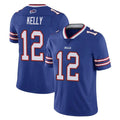 B.Bills #12 Jim Kelly Player Royal Vapor Untouchable Limited ROCER Stitched Jerseys