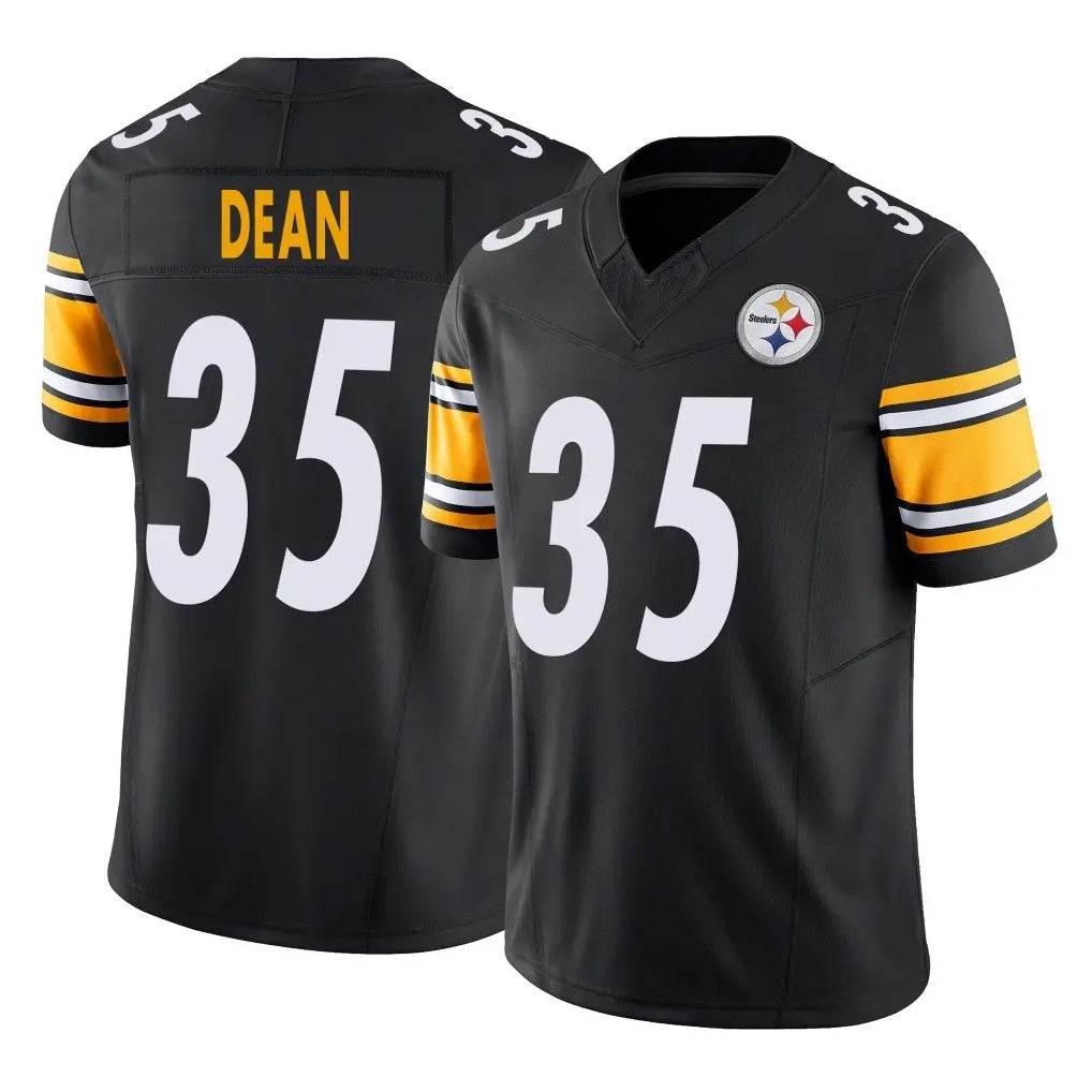 P.Steelers #35 Jamel Dean Player Black Limited Vapor F.U.S.E. Home Game ROCER Stitched Jerseys