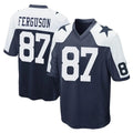 D.Cowboys #87 Jake Ferguson Player Navy-White Alternate Home Game ROCER Stitched Jerseys
