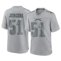 P.Eagles #51 Cam Jurgens Player Gray Atmosphere Fashion Home Game ROCER Stitched Jerseys