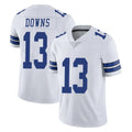 D.Cowboys #13 Caleb Downs Player White Vapor Untouchable Limited Home Game ROCER Stitched Jerseys