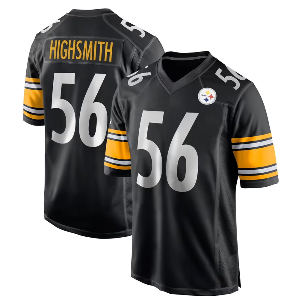 P.Steelers #56 Alex Highsmith Player Black Home Game ROCER Stitched Jerseys