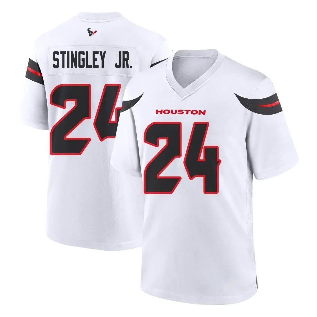 H.Texans #24 Derek Stingley Jr. Player White Home Game ROCER Stitched Jerseys