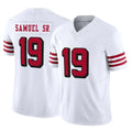SF.49ers #19 Deebo Samuel Sr. Player White Limited Alternate Vapor F.U.S.E. Home Game ROCER Stitched Jerseys