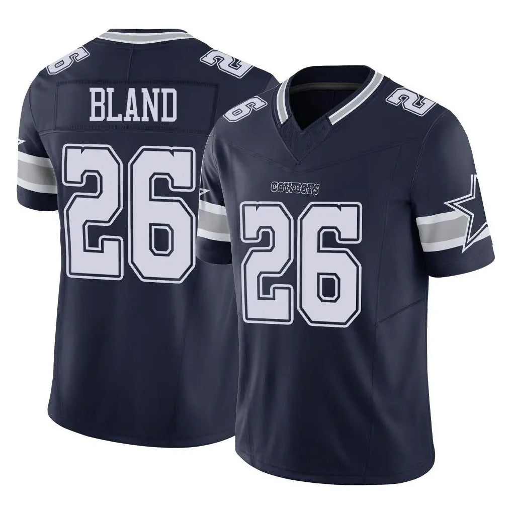 D.Cowboys #26 DaRon Bland Player Navy Limited Vapor F.U.S.E. Home Game ROCER Stitched Jerseys