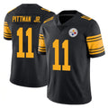 P.Steelers #11 Michael Pittman Jr. Player Black Limited Color Rush Home Game ROCER Stitched Jerseys