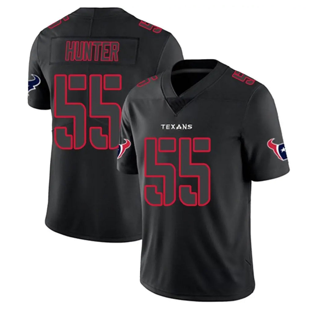 H.Texans #55 Danielle Hunter Player Black Impact Limited Game ROCER Stitched Jerseys