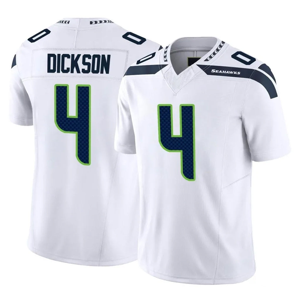 S.Seahawks #4 Michael Dickson Player White Limited Vapor F.U.S.E. Home Game ROCER Stitched Jerseys