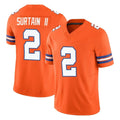 D.Broncos #2 Pat Surtain II Player Orange Limited Alternate Vapor F.U.S.E. Throwback Game ROCER Stitched Jerseys