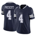 D.Cowboys #4 Dak Prescott Player Navy Limited Vapor F.U.S.E. Home Game ROCER Stitched Jerseys