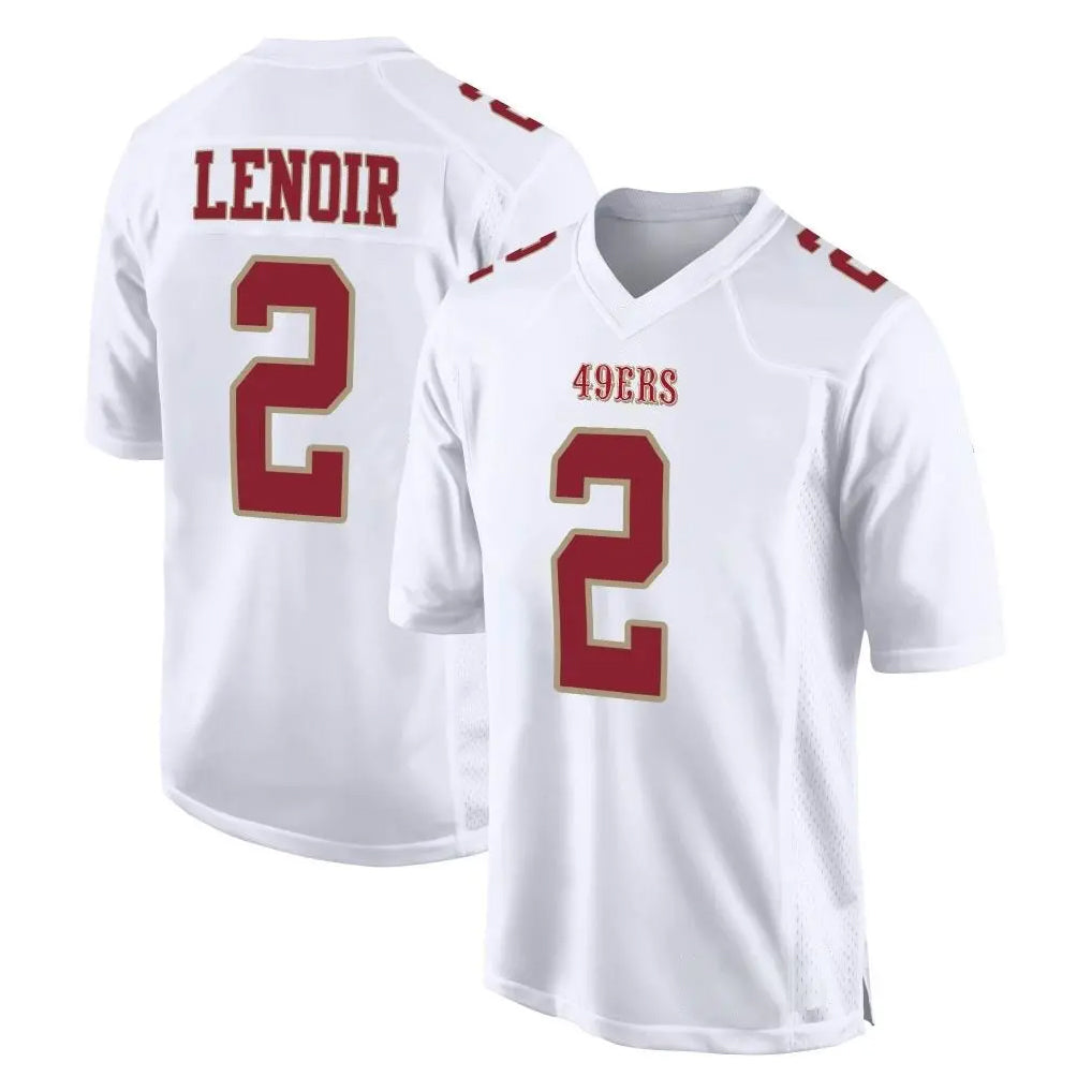 SF.49ers #2 Deommodore Lenoir Player White Fashion Home Game ROCER Stitched Jerseys