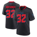 H.Texans #32 David Montgomery Player Navy 2nd Alternate Home Game ROCER Stitched Jerseys