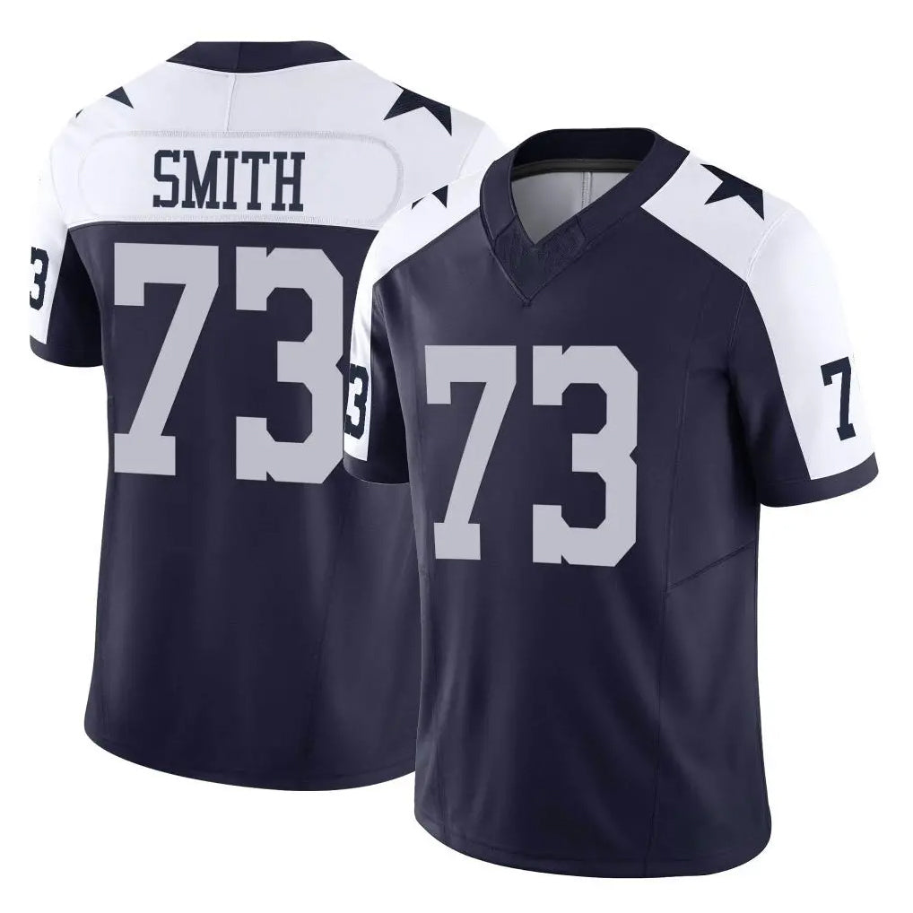D.Cowboys #73 Tyler Smith Player Navy-White Limited Alternate Vapor F.U.S.E. Home Game ROCER Stitched Jerseys