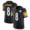 P.Steelers #8 Aaron Rodgers Player Black Limited Vapor Untouchable Home Game ROCER Stitched Jerseys